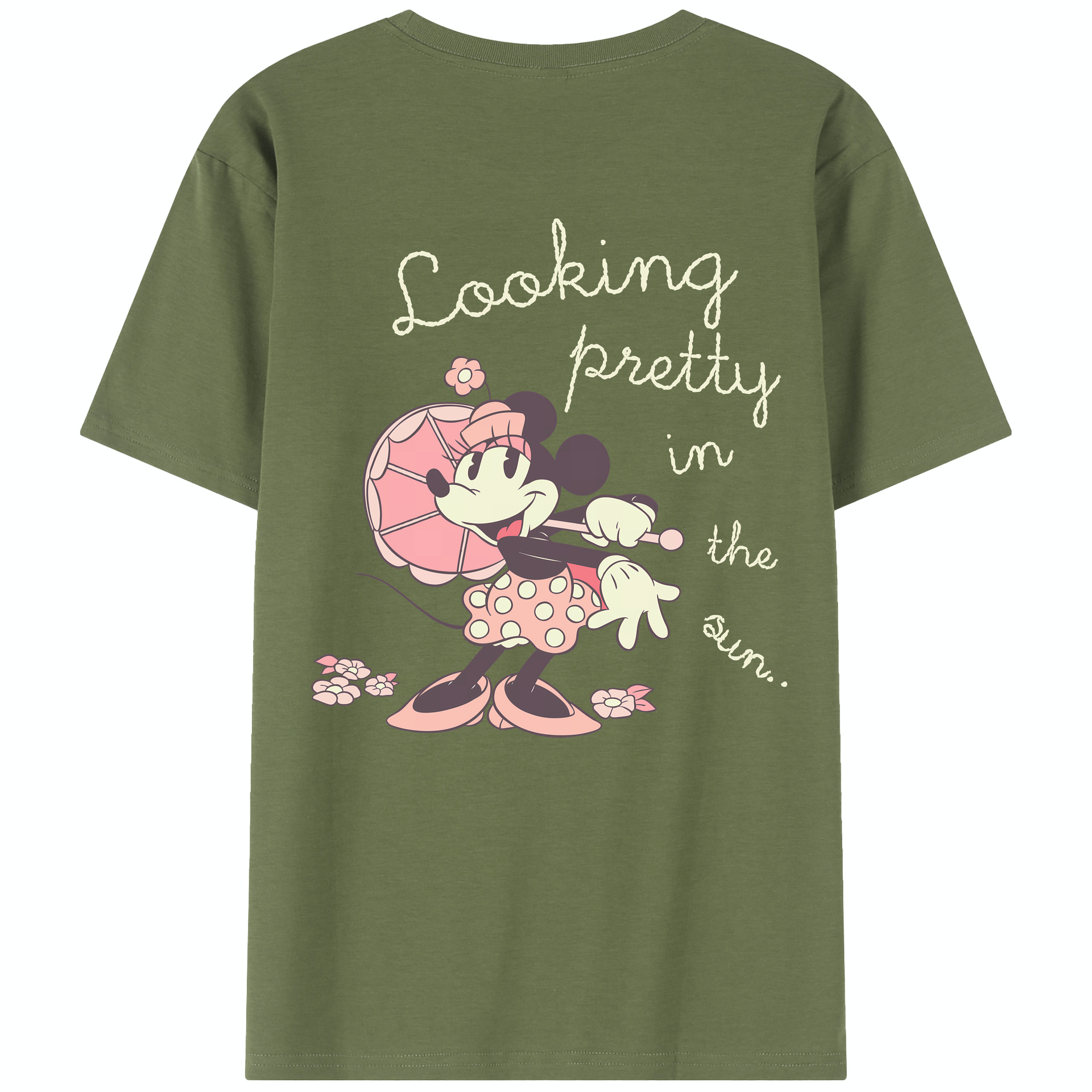 （画像用） ミッキーマウス Mickey Mouse 綿100％半袖Tシャツ（背面プリント）